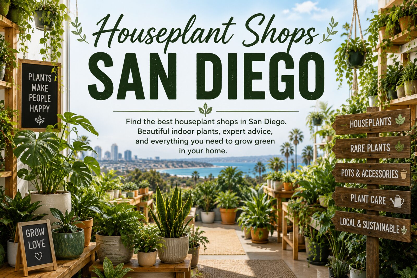 Houseplant Shops San Diego — beautiful indoor plants, expert advice, and everything you need to grow green in your home.