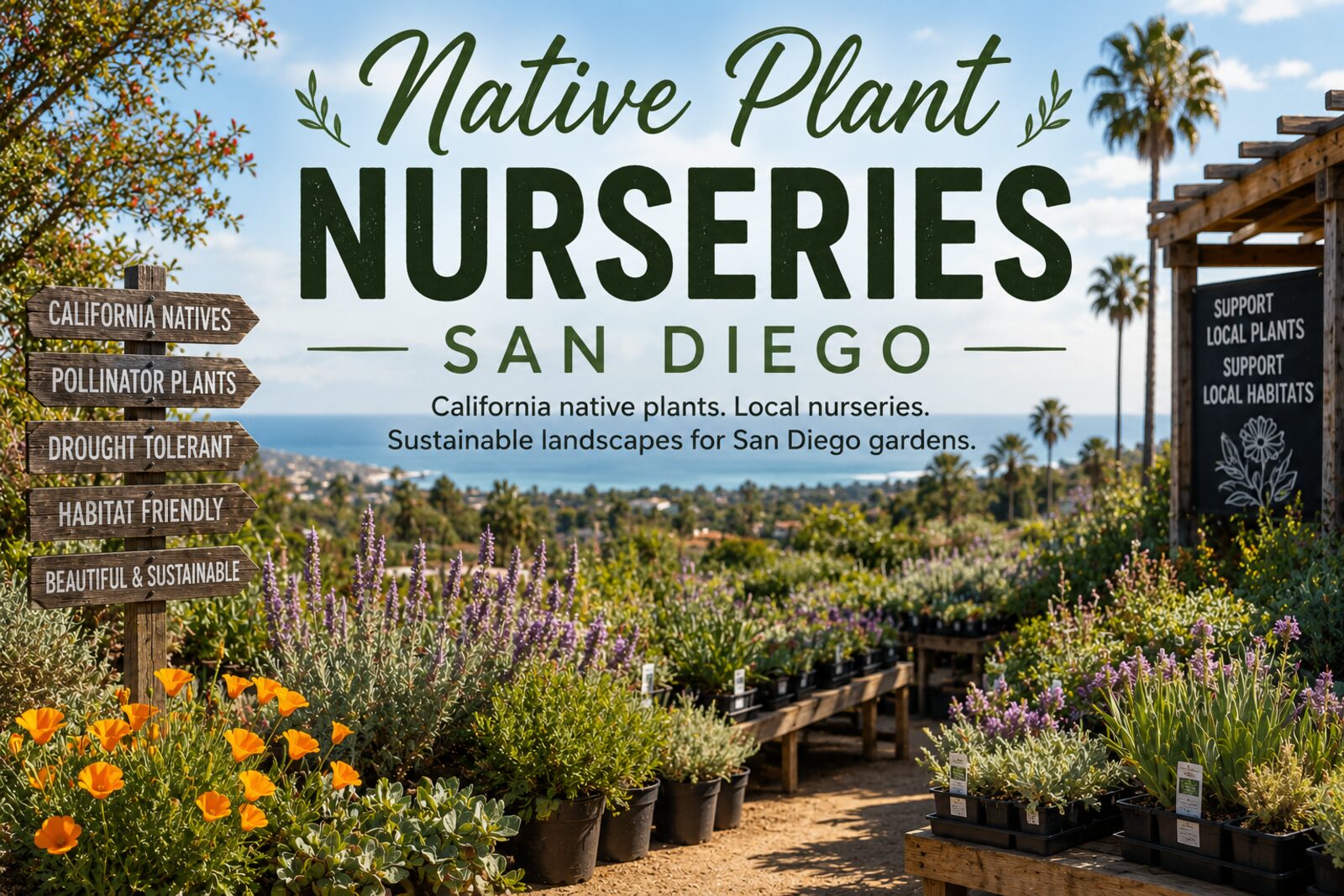 Native Plant Nurseries San Diego — California native plants. Local nurseries. Sustainable landscapes for San Diego gardens.